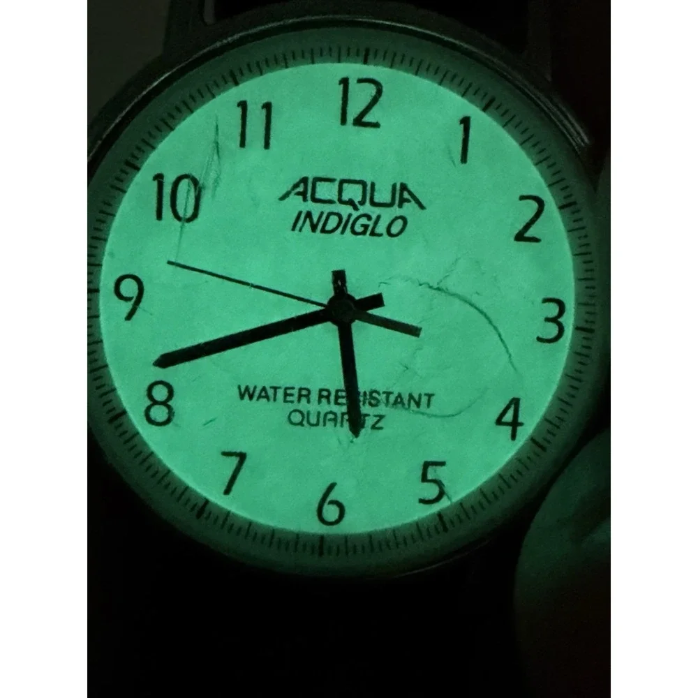 Acqua New Battery BC 1994 Vintage Mens Watch 34MM 7.75